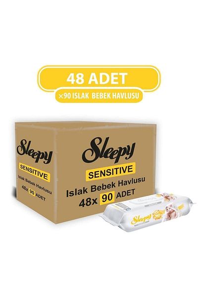 Sleepy Sensitive Wet Wipes 90pcs x 48 Pieces