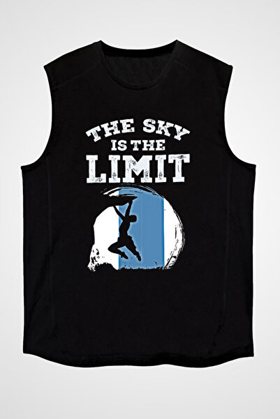 Darkhane تي شيرت أسود بدون أكمام لتسلق الجبال للجنسين - تي شيرت بأكمام قصيرة