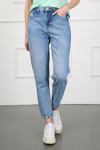 Twister Jeans Sandy 9132-23 Blugi Mom Jeans de damă cu talie înaltă rupti