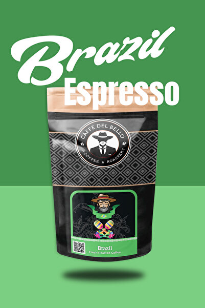 Caffe Del Bello Brezilya Espresso Coffee 250 Gr. (ÖĞÜTÜLMÜŞ VEYA ÇEKİRDEK)