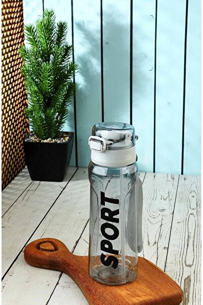 Bayev Exclusive Quality BPA Free School and Sports Water Bottle with Lockable Lid and Carrying String - BLACK