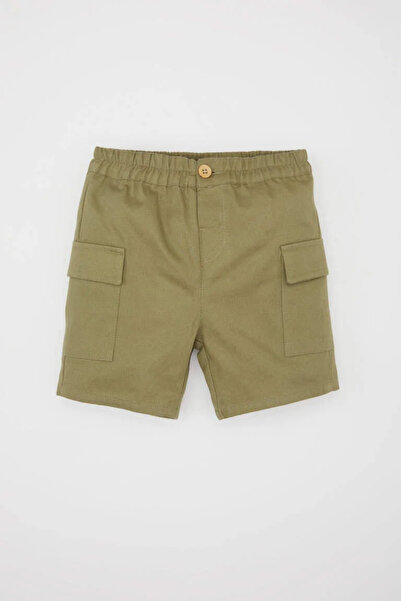 DeFacto Baby Boy Nature Printed Short Sleeve T-Shirt Shorts Set of 2