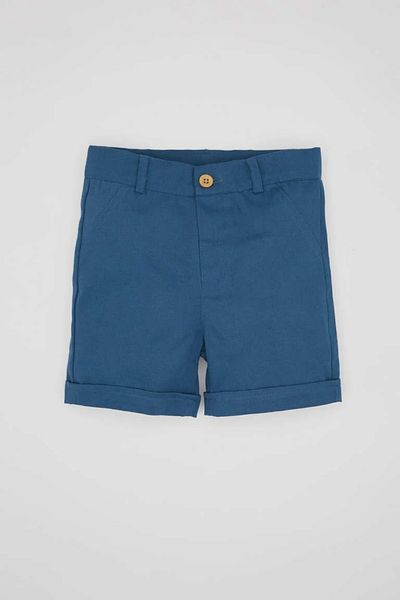 DeFacto Baby Boy Flamed Poplin Shirt Shorts Set of 2