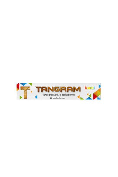 EDUMAT AHŞAP 4 LÜ T TANGRAM BEMİ