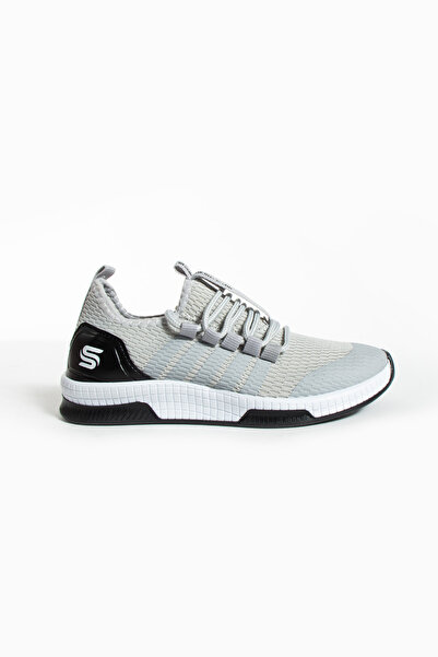İnan Ayakkabı Unisex Insports Gri&siyah Günlük Hafif Taban (3cm Taban )