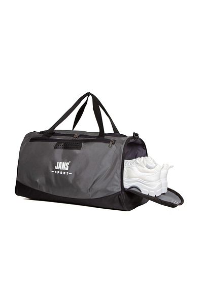 tuldar Geantă unisex gri impermeabilă pentru fitness și sport de călătorie cu compartiment pentru încălțăminte (47X28X24CM)