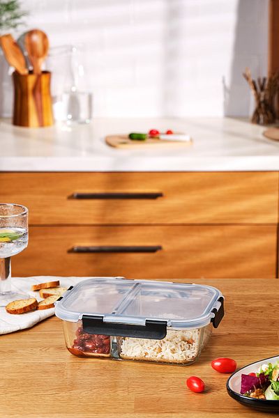 Emsan Twin 1360 ml Borosilicate Storage Container