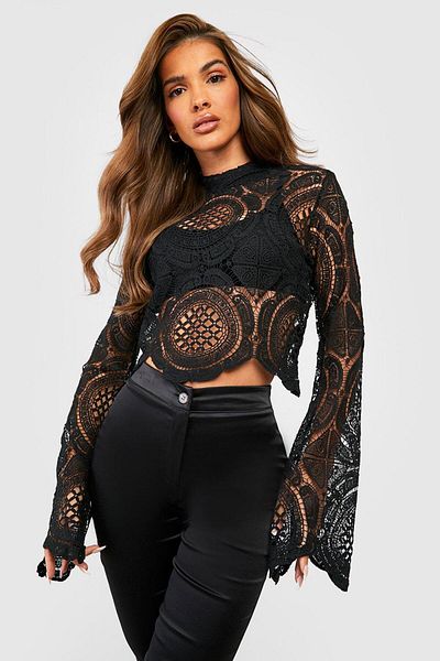 BOOHOO بلوزة نسائية سوداء