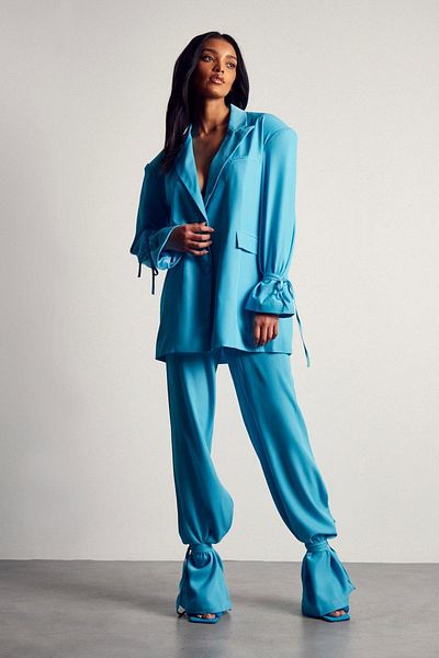 MISS PAP Women's Blue Pants
