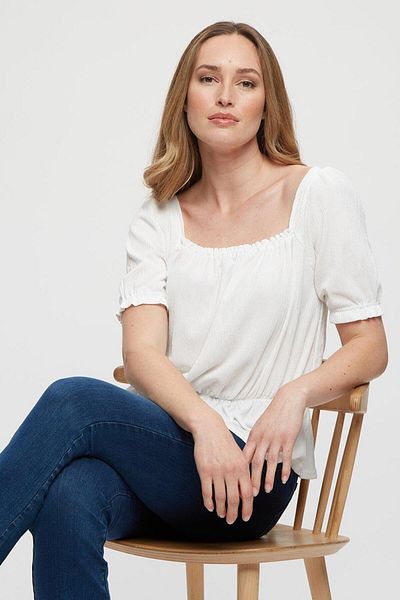 DOROTHY PERKINS بلوزة بيضاء نسائية