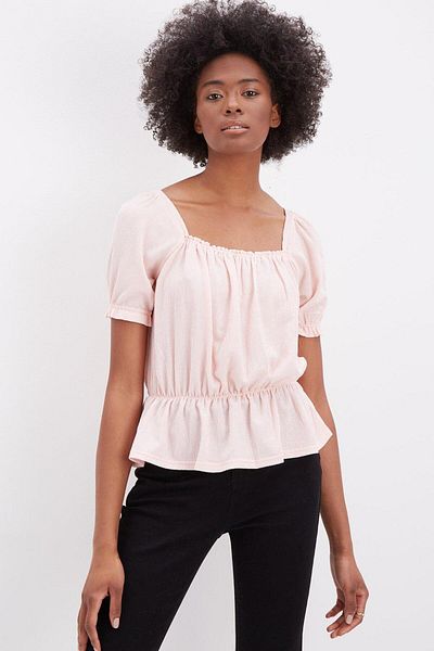 DOROTHY PERKINS بلوزة وردية فاتحة للنساء