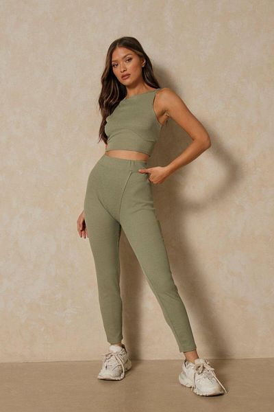 MISS PAP Women's Olive Green Tights