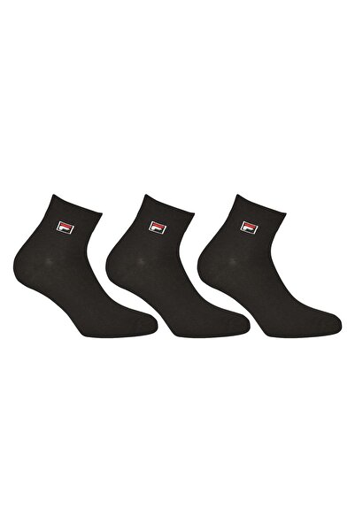 FILA Quarter Socken Unisex, 3 Paar - Kurzsocken, Sport, Logo-Bund, uni, 35-46
