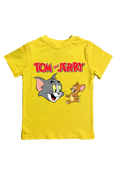 SEDİRLİ تي شيرت صيفي للأطفال من القطن الممشط بطبعة توم وجيري
