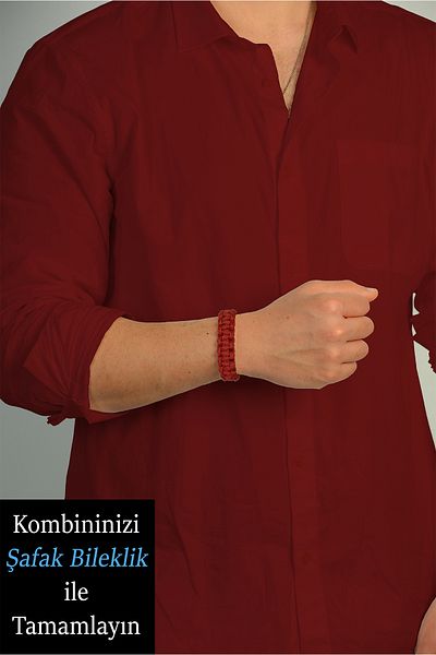 ŞAFAK BİLEKLİK Dawn 18 Claret Red