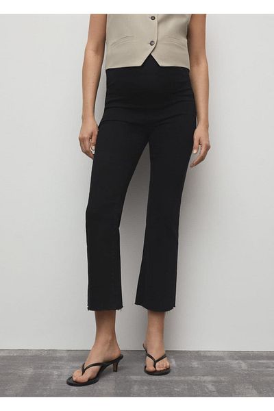 MANGO Woman Wide Leg Maternity Jeans