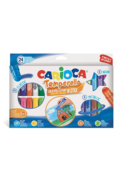carioca Temperello Stıck Poster Boyama Kalemi 24lü