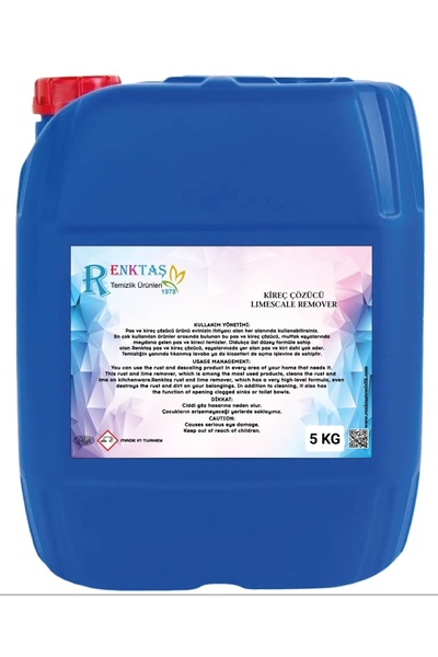 renktaş Pas Ve Kireç Çözücü, 5 Kg Porçöz Muadili, Çaydanlık Kireç Çözücü