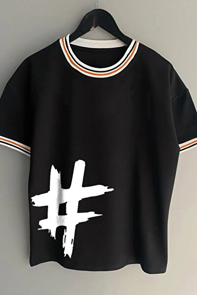 Vordevia Hashtag Štampano Unisex Nova sezona Oversize kroj Kalup Sa detaljem ...