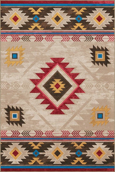Rugs Modern Halı Διακοσμητικό χαλί με γεωμετρικό μοτίβο, πολύχρωμο και με παρ...