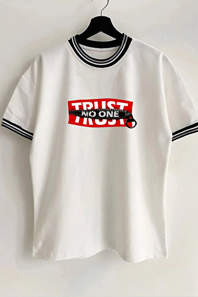 Vordevia Ne veruj nikome Tekst Štampano Unisex Nova sezona Oversize kroj Kalu...