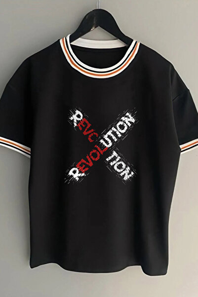 Vordevia Revolution Напис Надрукований Unisex Новий Сезон Oversize Крій Детал...