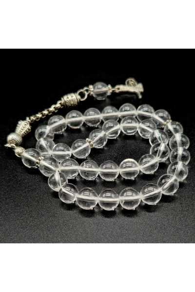 Tesbihhome Kristal Kuvars Tesbih 8 mm Küre Kesim