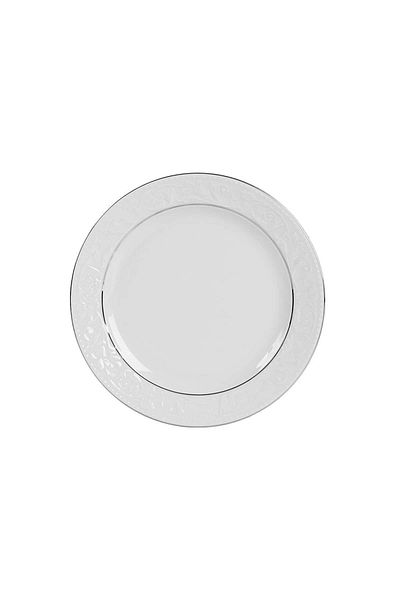 Porland Hazan Platinum Gilded Flat Plate 25cm Single 04POR031150