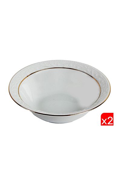 Porland Hazan Gold Gilt Soup Bowl 15cm 2 pcs 04POR031042