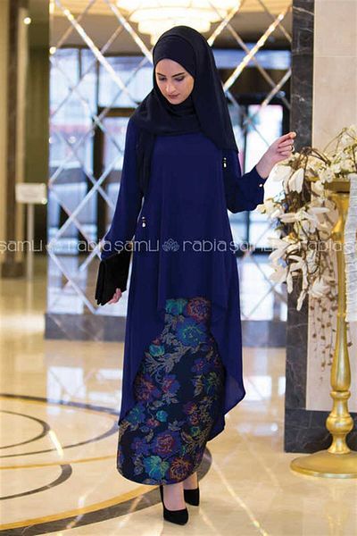Rabia Şamlı Gülru Tapestry Φούστα Saks