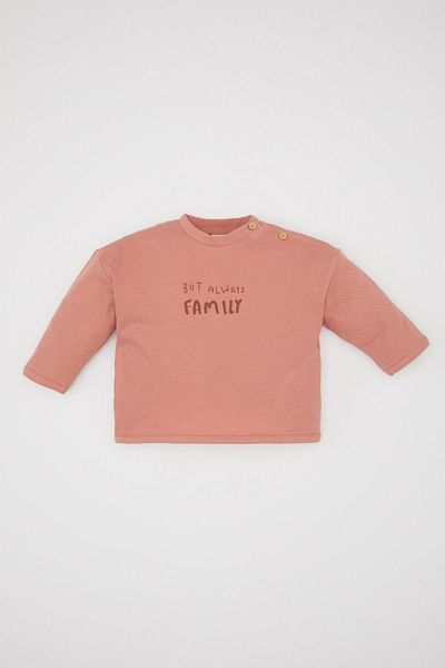 DeFacto 2-teiliges Set für Babys, Jungen, langärmeliges Piqué-T-Shirt mit Unterteil C1539a524sm