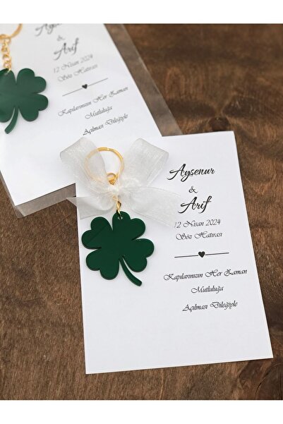 Masalsı Concept 25 Adet Kartlı Epoksi Anahtarlık Düğün,kına,söz,nişan Hediyel...