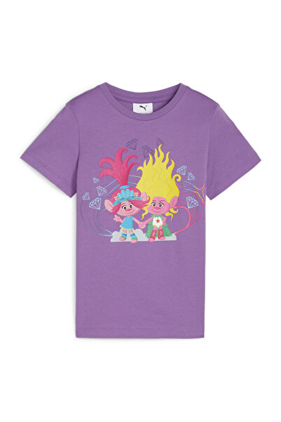 Puma PUMA X TROLLS Štampano Ljubičaste ženske T-shirt - 62481650