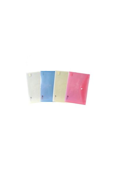Umix Snap Envelope File Yellow Eco Transparent (12 PIECES)