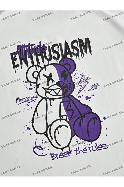 JDM Kod Trend Street Life - Men's Skull and Slogan Short Sleeve T-Shirt in Spring and Summer Months