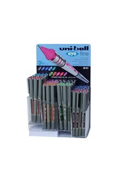 UNİ-BALL Uni-ball Roller Kalem Eye Fine Bilye Uç 0.7 Mm 120 Li Karışık Renk U...