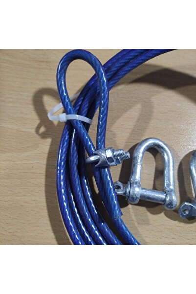 YILDIZ ÇELİK ARABA ÇEKME HALATI 3 METRE ÇELİK VE İZOLELİ PAKETLİ