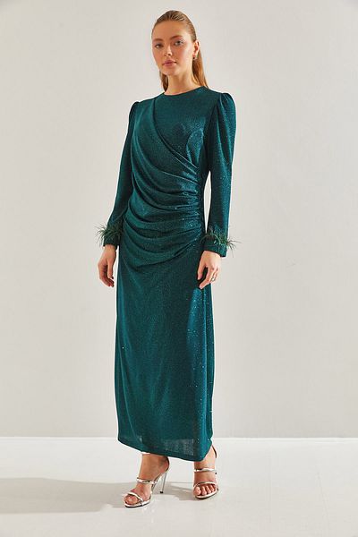 Bianco Lucci Modest Βραδινό φόρεμα Hijab Glitter -60191009