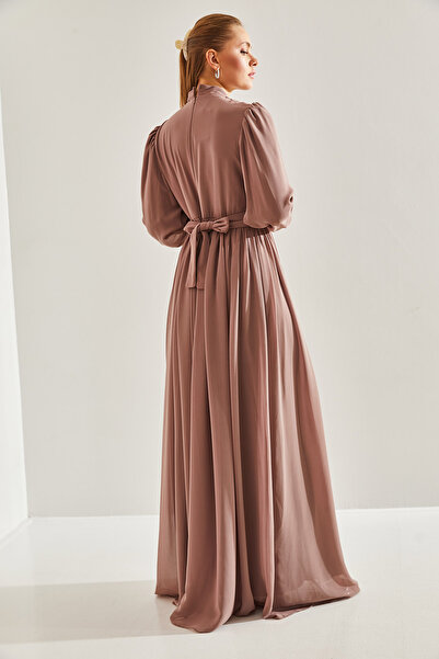 Bianco Lucci Modest Šaty z hidžábu s podšívkou a drahokamy -60191008