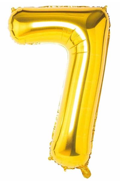 Partifabrik Number Foil Balloon 80 Cm Gold