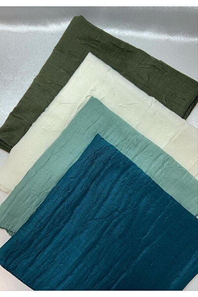 Organic Scarfs LÜX BAMBU KRAŞ EŞARP 4 Adet