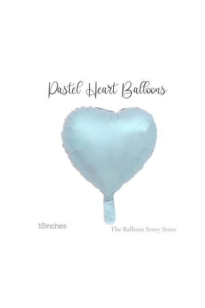 Partifabrik Satin Blue Heart Foil Balloon 40 Cm