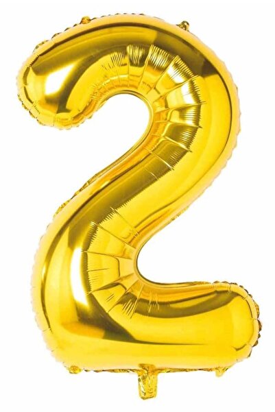 Partifabrik بالون فويل رقم 80 سم ذهبي