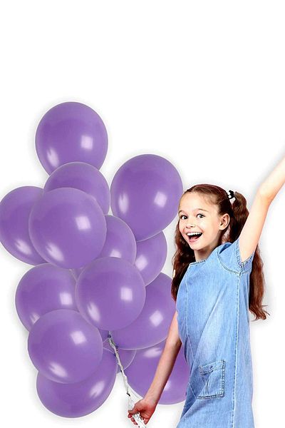 Partifabrik Lilac Color Matte Pastel Balloon 5 Pack