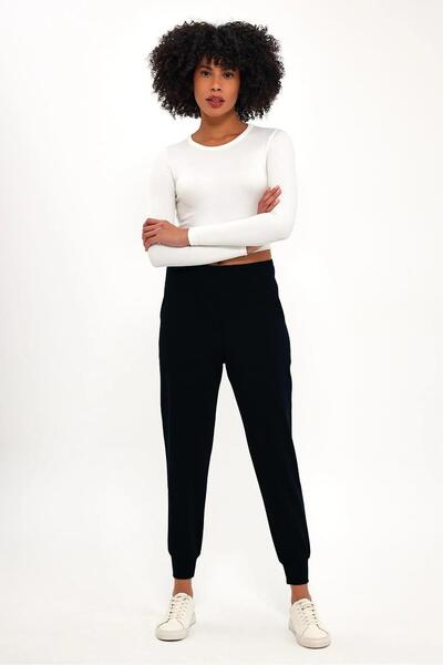 ALEXANDERGARDI Alexandergardı Beli Lastikli Yandan Cepli Tayt (B23-00165)