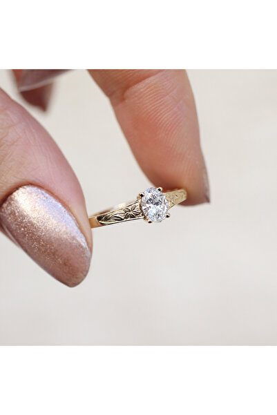 inza pırlanta 0.40 Ct Vintage El Işçiliği Yasmin Pırlanta Yüzük
