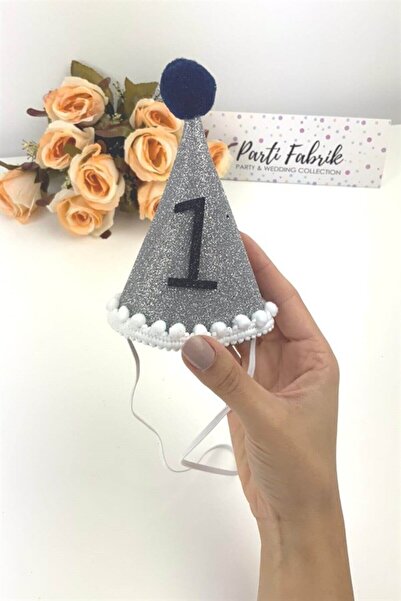 Partifabrik Μίνι καπέλο Glitter Pompom Age 1
