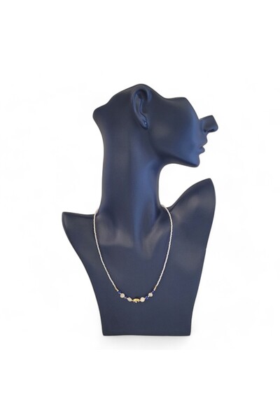 Hedea Evil Eye White Bead Necklace