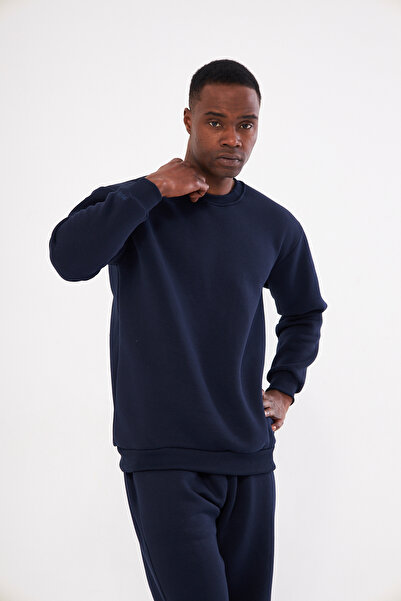 pandy Ανδρικό φούτερ με λαιμόκοψη 3 κλωστών