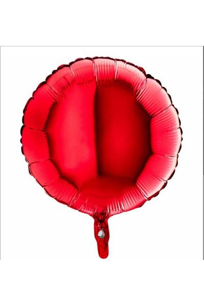 Deniz Party Store Red Round Foil Balloon 18 INCH 45 CM 1 PIECE